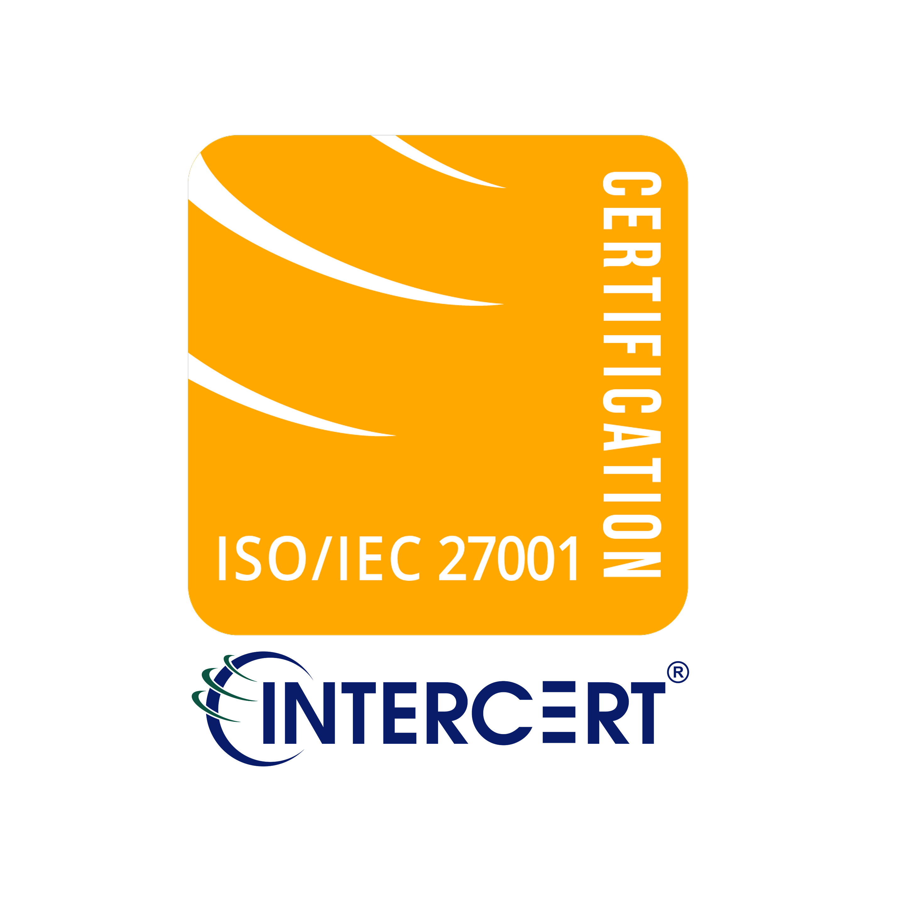 ISO/IEC 27001 certified, issued by INTERCERT